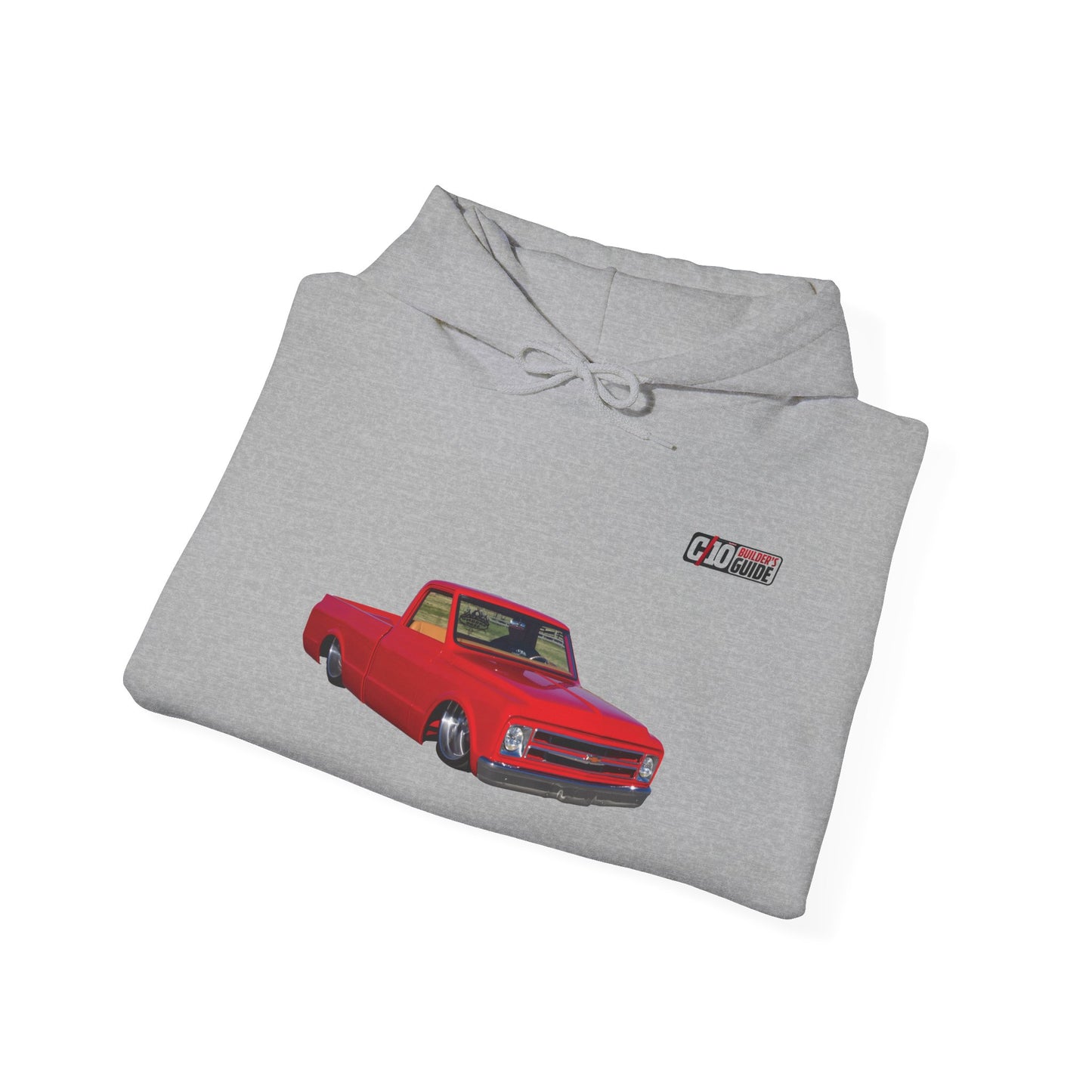 C10 Wheel & Tire Shoutout Unisex Heavy Blend™ Sport Grey Hooded Sweatshirt