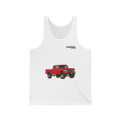 Diesel World Power Wagon Dodge Real Steel Unisex White Jersey Tank