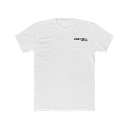 Diesel World Solid White - Men's Cotton Crew T-Shirt