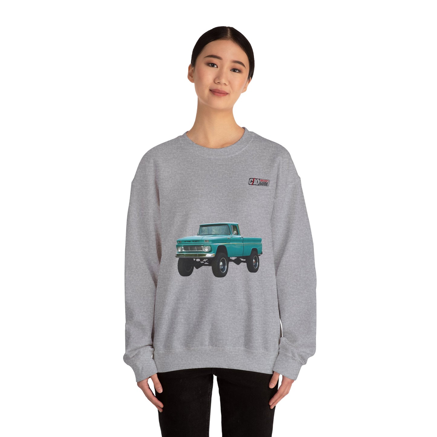 Chev's Spring Unisex Sports Grey Crewneck Sweatshirt