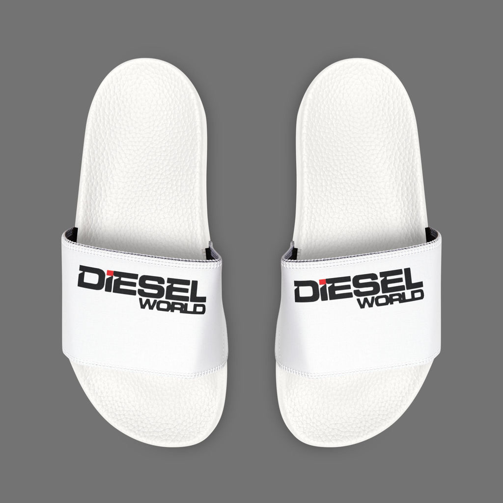 Diesel World White Adjustable Strap Sandals