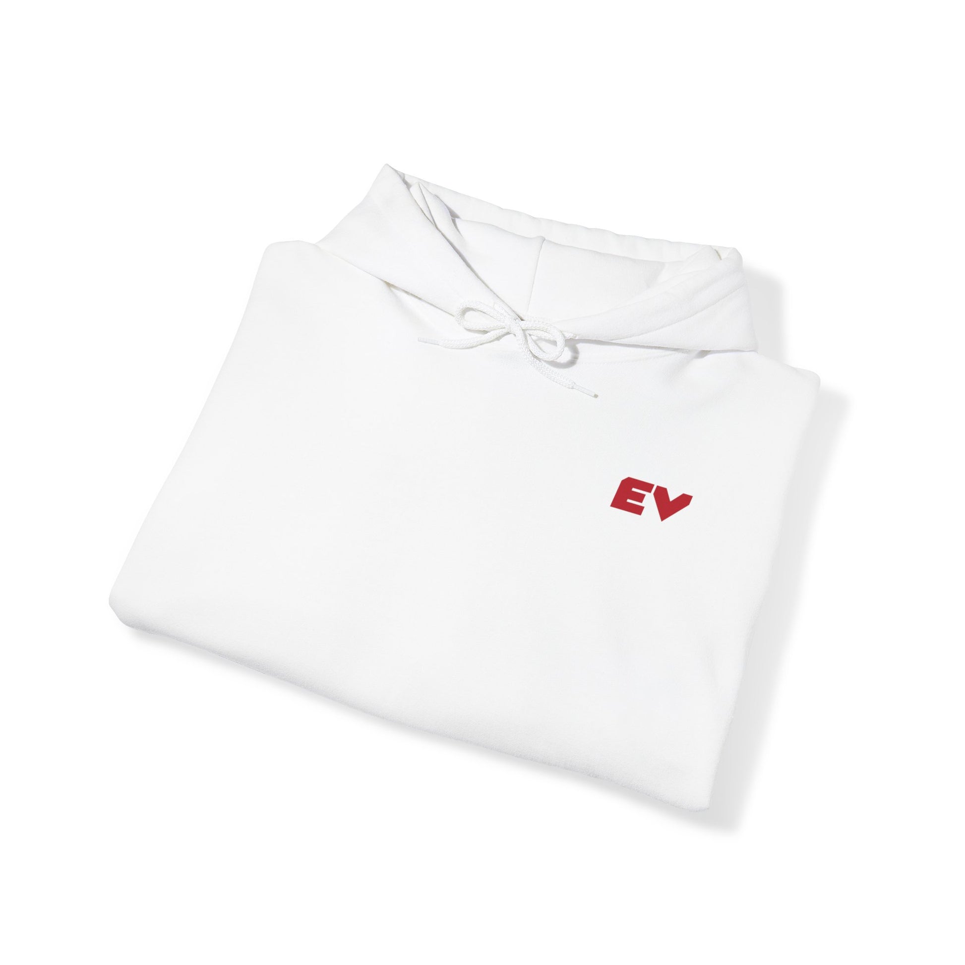 EVBG Unisex Heavy Blend™ White Hooded Sweatshirt