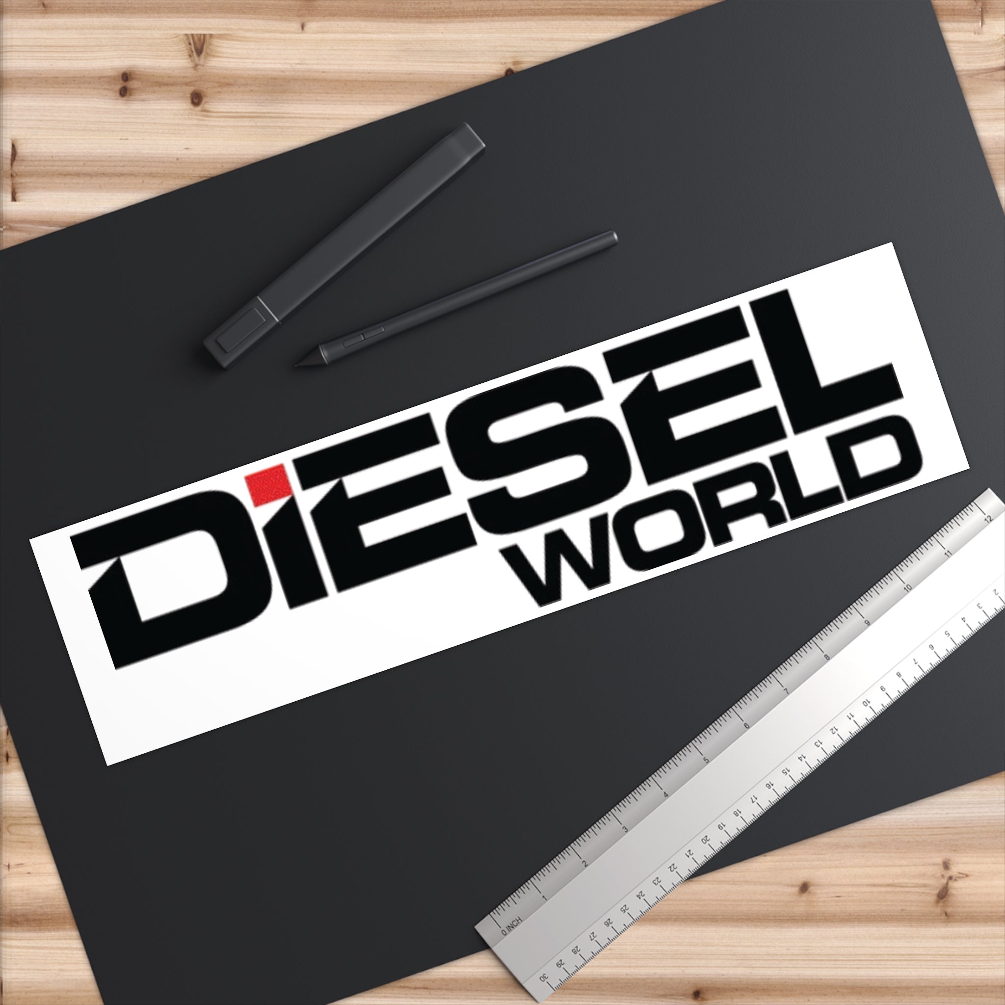 Diesel World Bumper Sticker - Perfect for Truck Enthusiasts