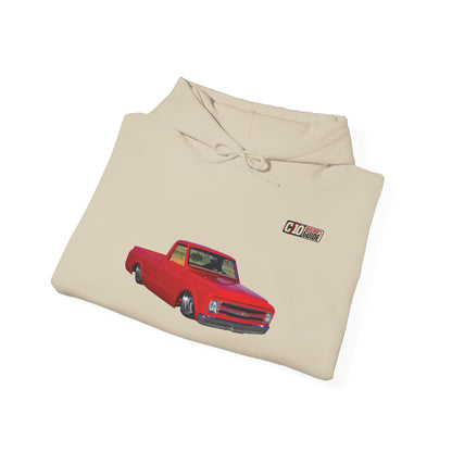 C10 Wheel & Tire Shoutout Unisex Heavy Blend™ Sand Hooded Sweatshirt