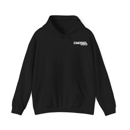 Diesel World Unisex Heavy Blend™ Hooded Black Sweatshirt