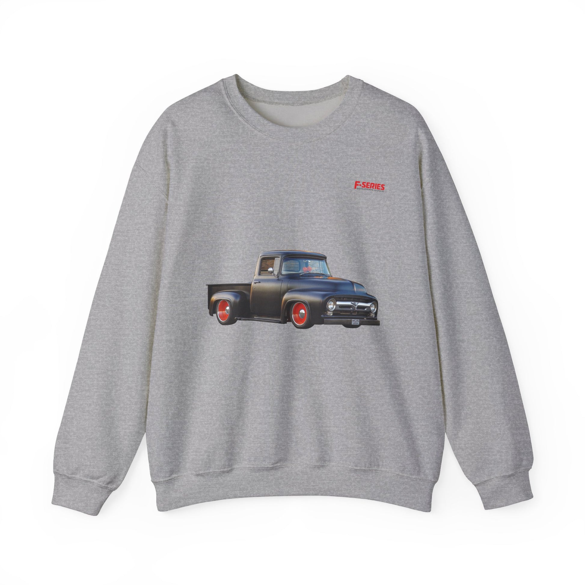 F-Series Solid Foundation Classic Pickups Unisex Heavy Blend™ Sport Grey Crewneck Sweatshirt