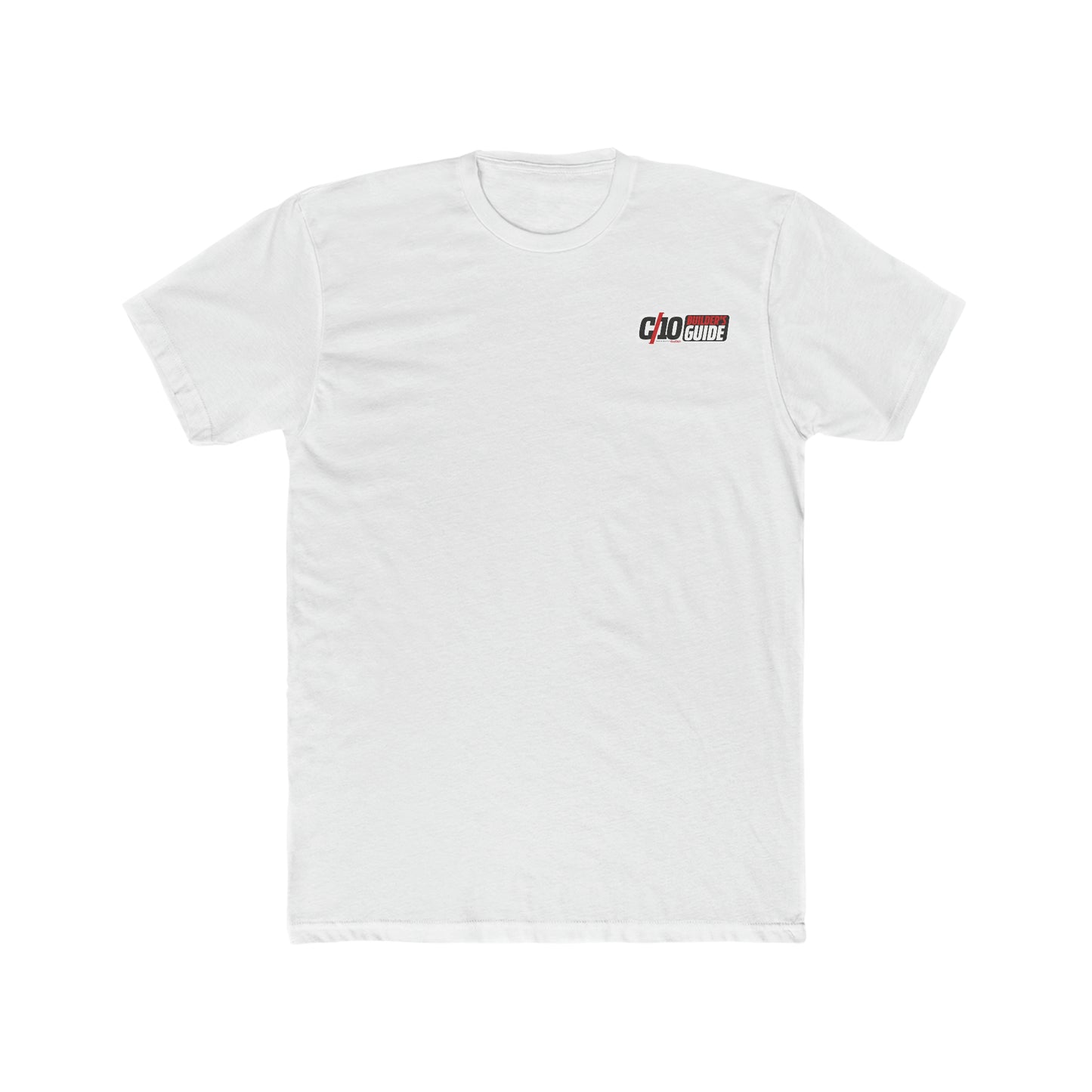 C10 Builder's Guide Men's Cotton Crew White Tee