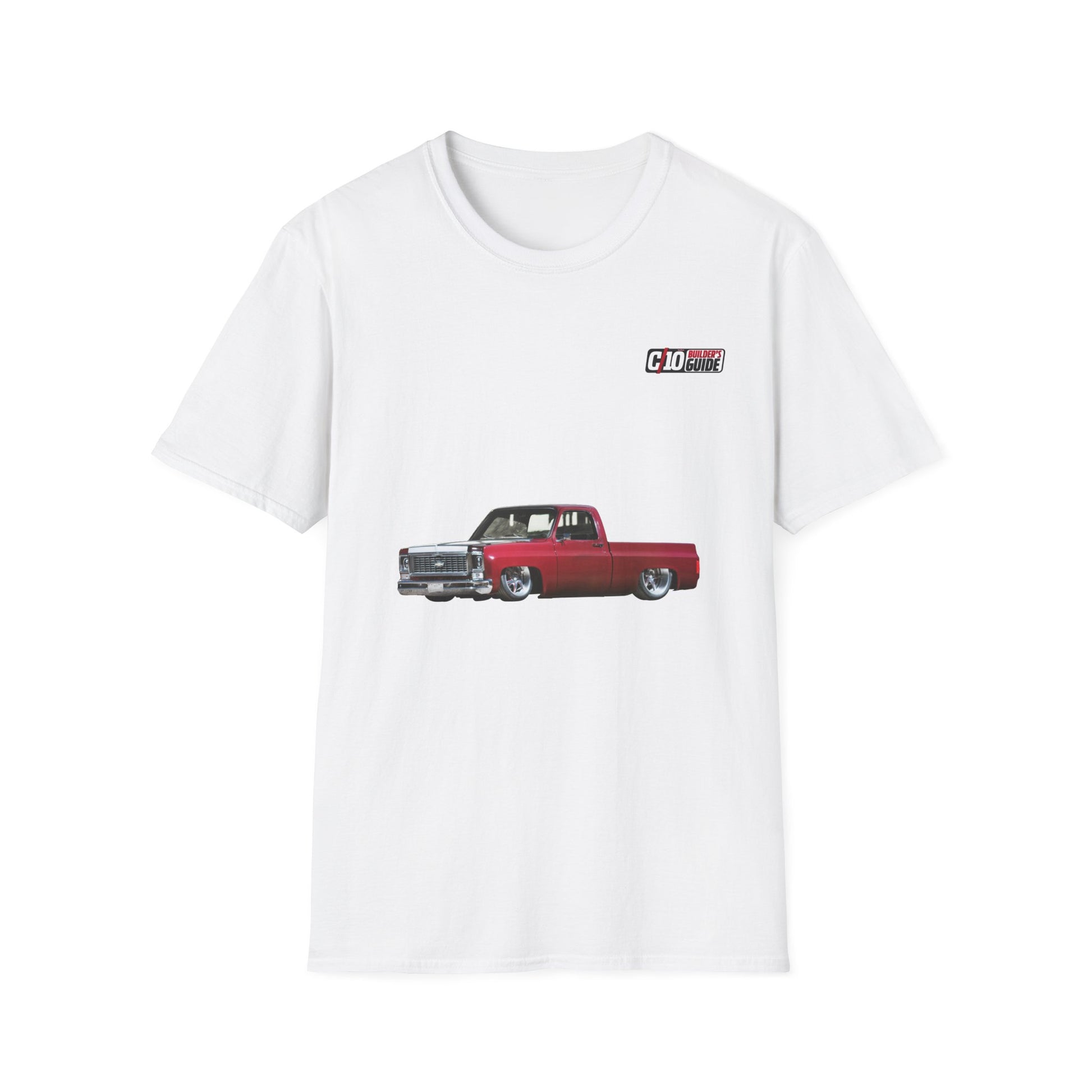 1973 Chevy C10 Unisex Softstyle White T-Shirt