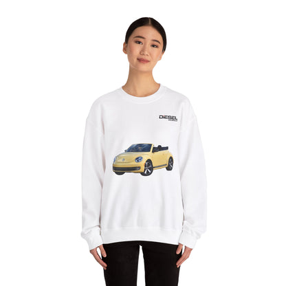 DIESEL WORLD VOLKSWAGEN BEETLE CONVERTIBLE Ash Crewneck Sweatshirt