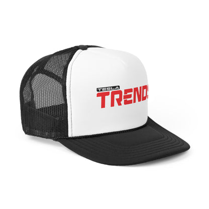 Tesla Trends Black Trucker Cap