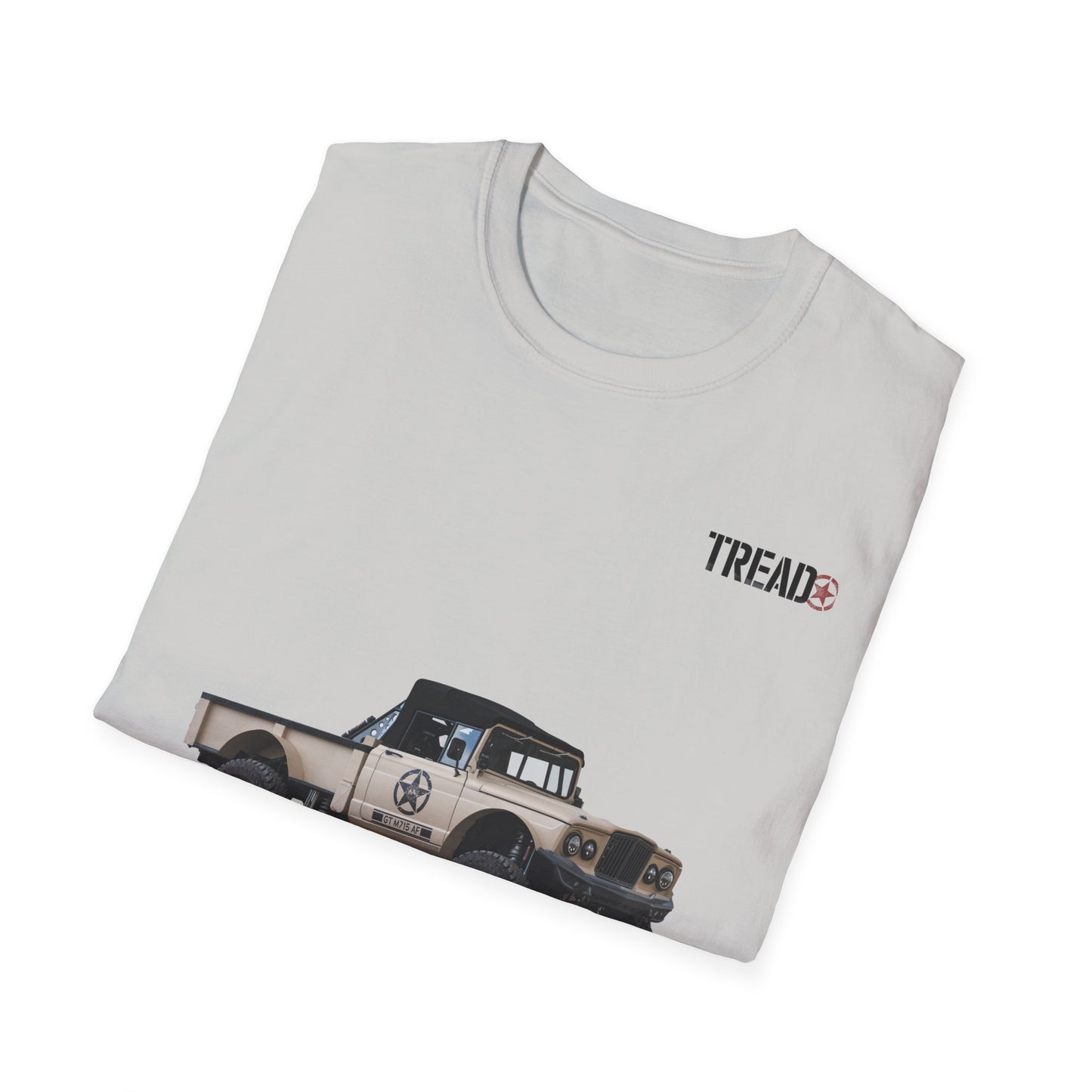 Tread BAJA BLITZ Desert Bomber Unisex Softstyle Ice Grey Tee