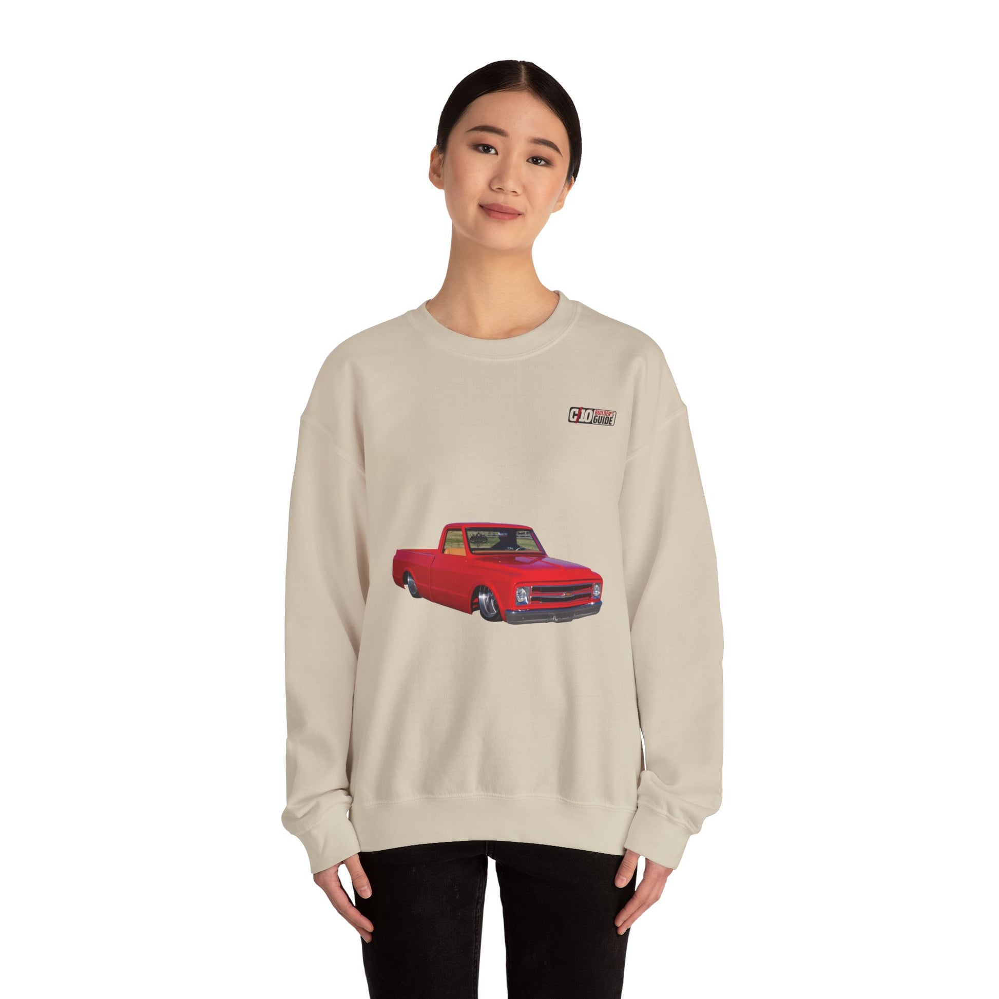 C10 Wheel & Tire Shoutout Unisex Heavy Blend™ Sand Sweatshirt