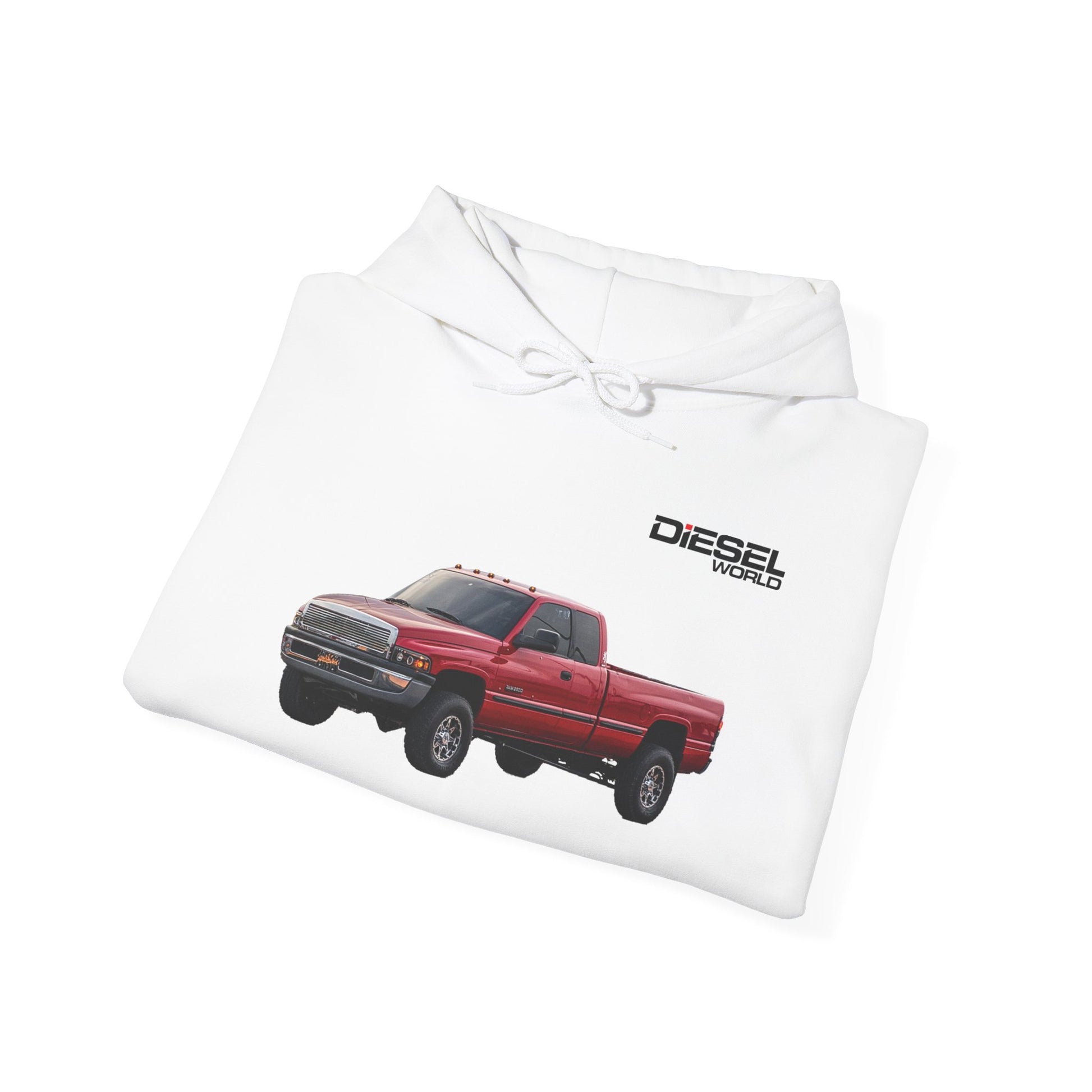 Diesel World 2001 Ford F-350 Power Stroke White Sweatshirt