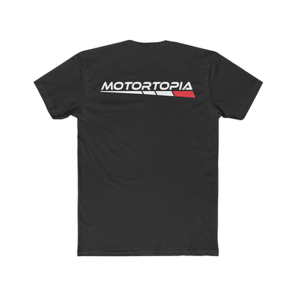 Motortopia T-Shirt Men's Cotton Solid Black Crew Tee