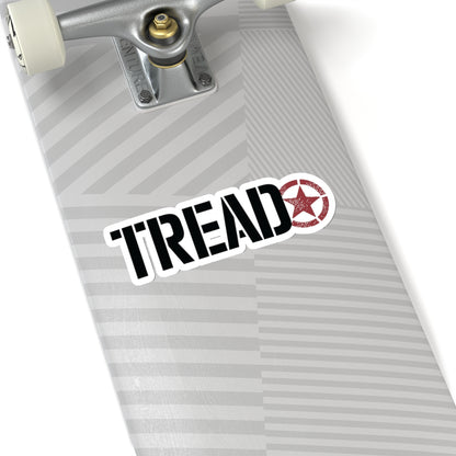 Tread Magazine White Vinyl Kiss-Cut Stickers