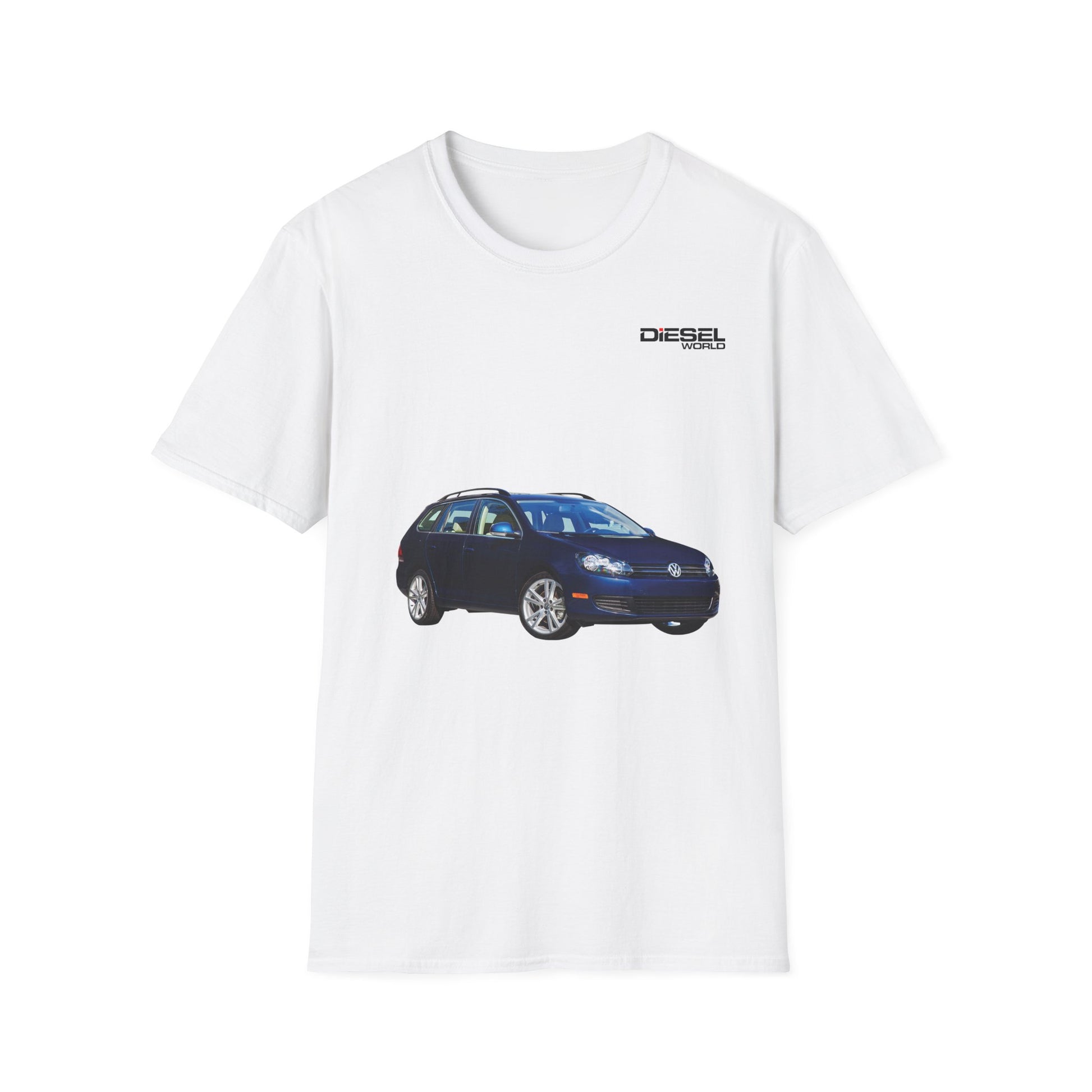 Diesel World VOLKSWAGEN JETTA SPORTWAGEN Unisex White T-Shirt