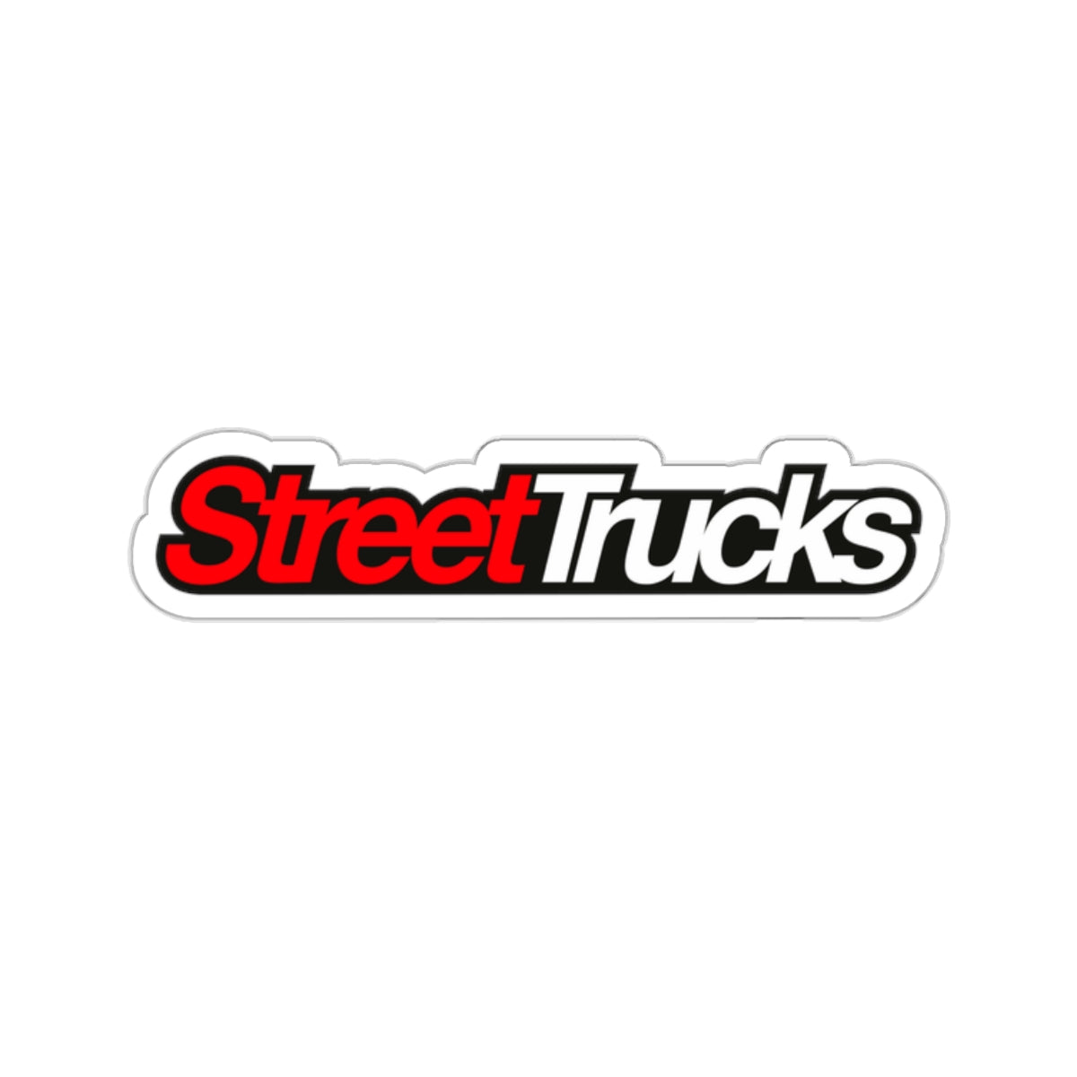 Street Trucks White Kiss-Cut Stickers