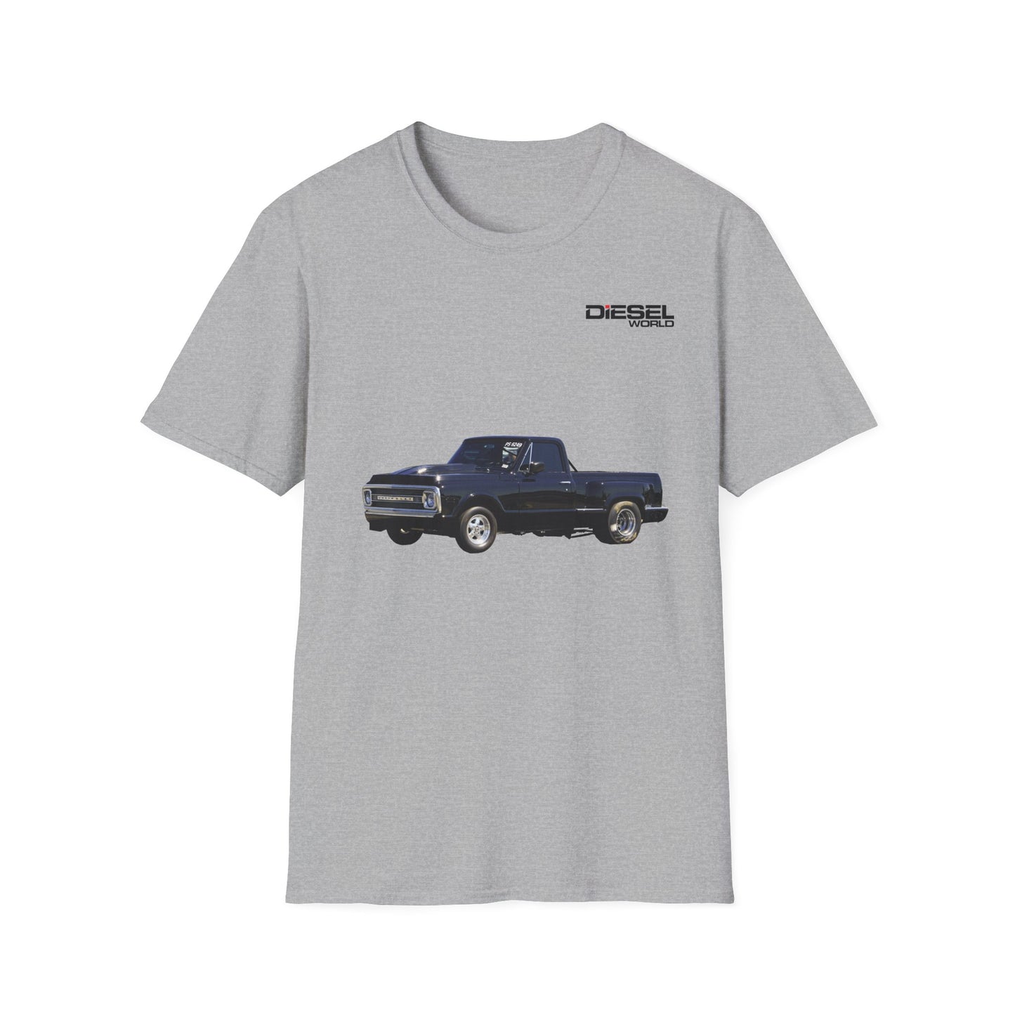 Diesel World Black D-Max Beast Unisex Softstyle Sport Grey T-Shirt