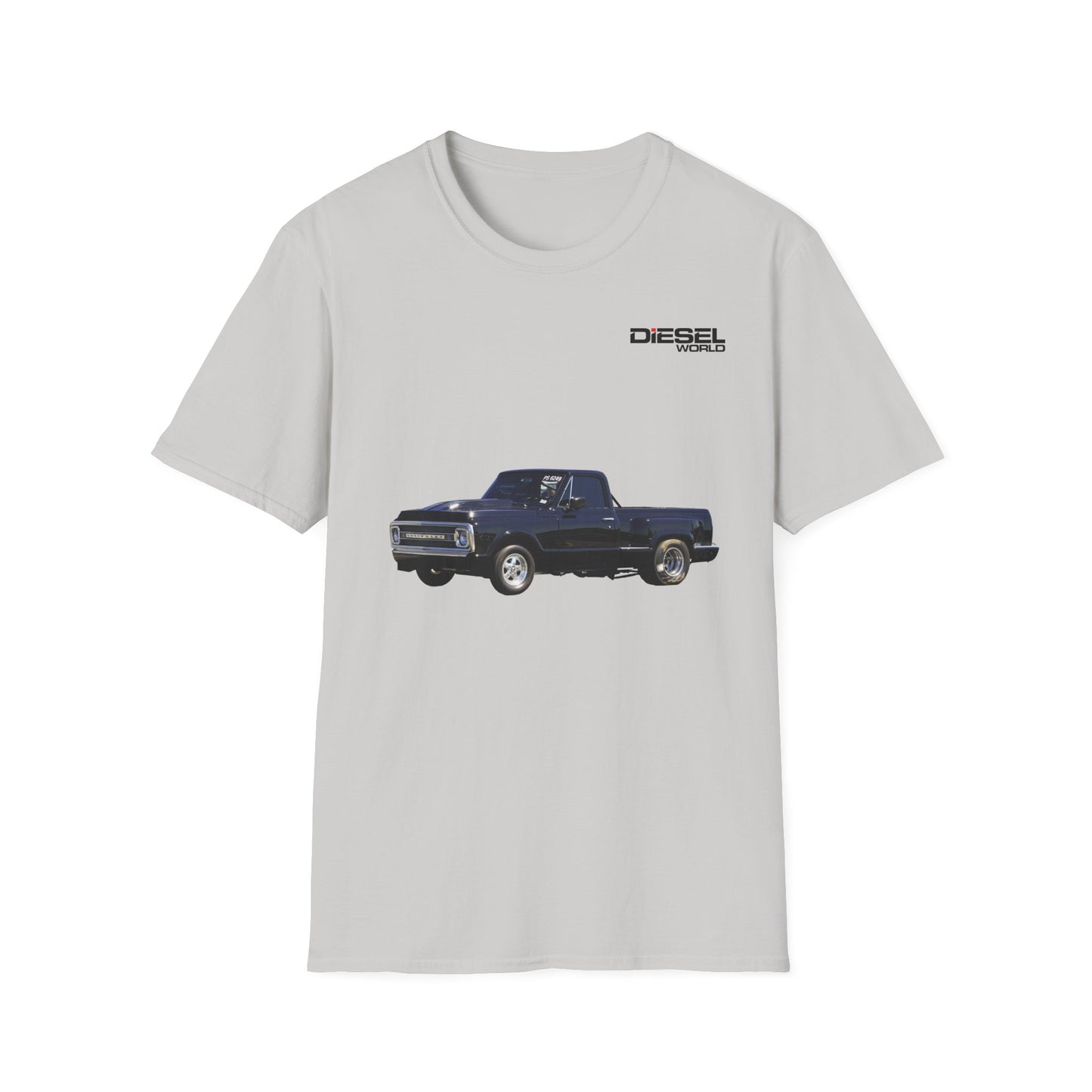 Diesel World Black D-Max Beast Unisex Softstyle Ice Grey T-Shirt