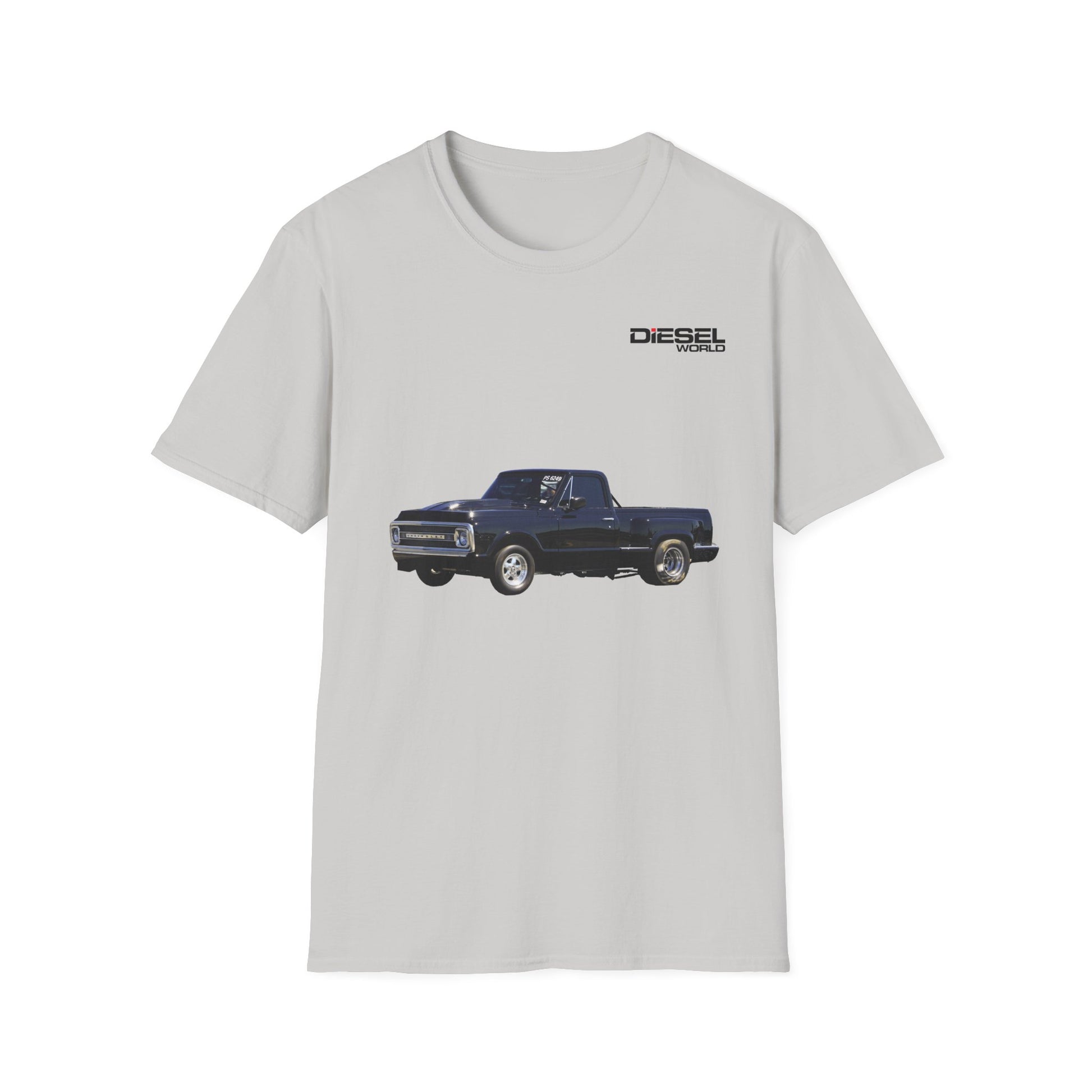 Diesel World Black D-Max Beast Unisex Softstyle Ice Grey T-Shirt