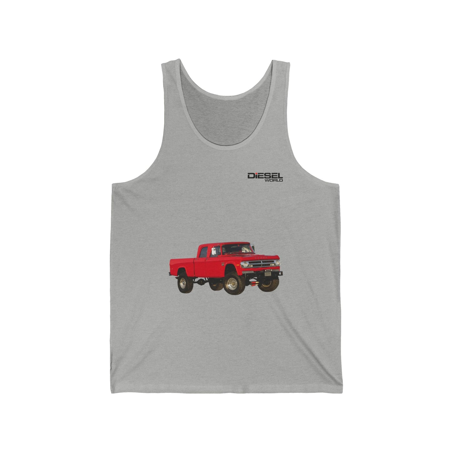 Diesel World Power Wagon Dodge Real Steel Unisex Athletic Heather Jersey Tank