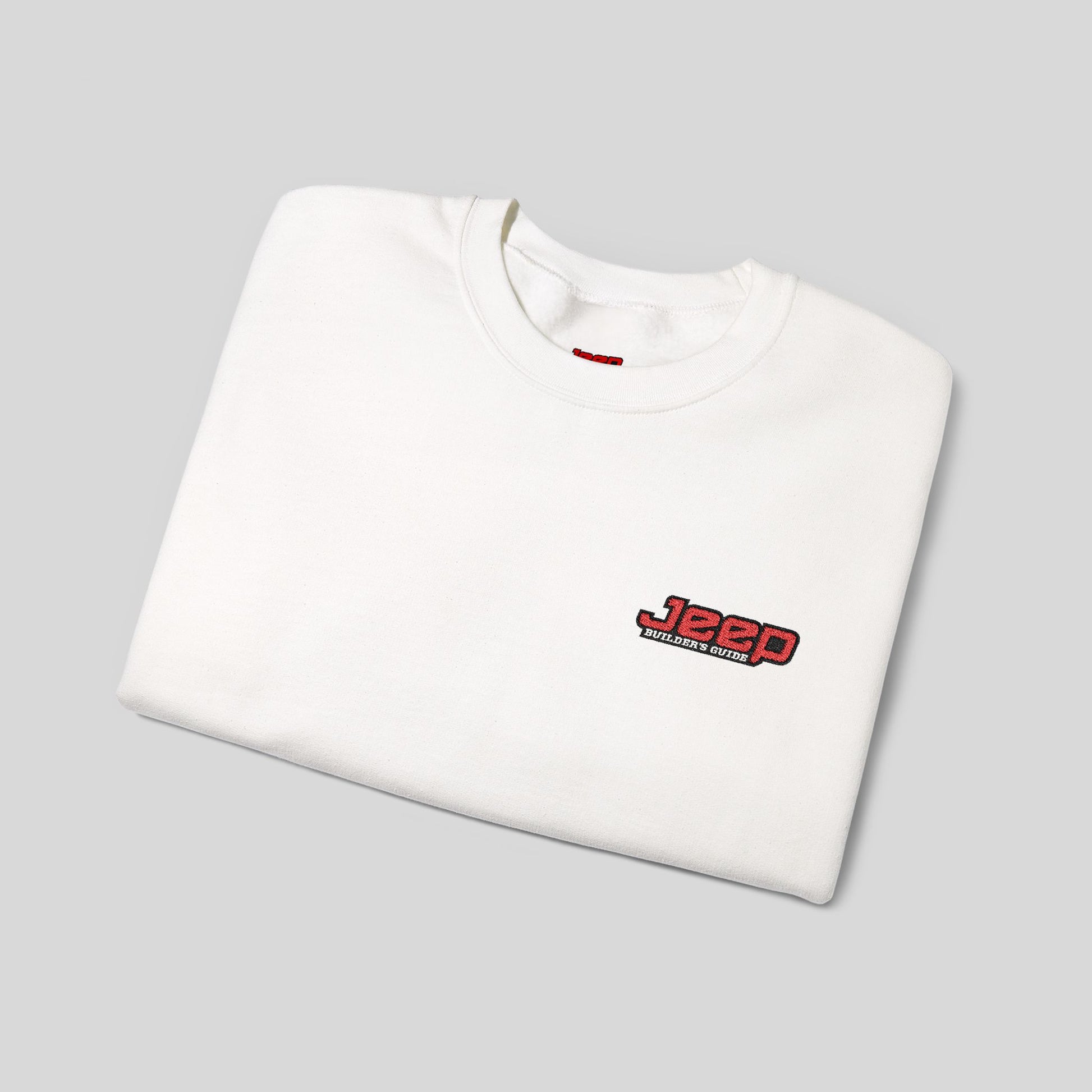 Jeep Builder's Guide White - Heavy Blend™ Unisex Crewneck Sweatshirt - Cozy & Stylish