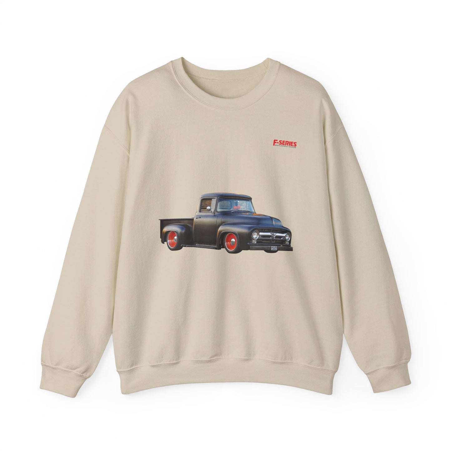 F-Series Solid Foundation Classic Pickups Unisex Heavy Blend™ Sand Crewneck Sweatshirt