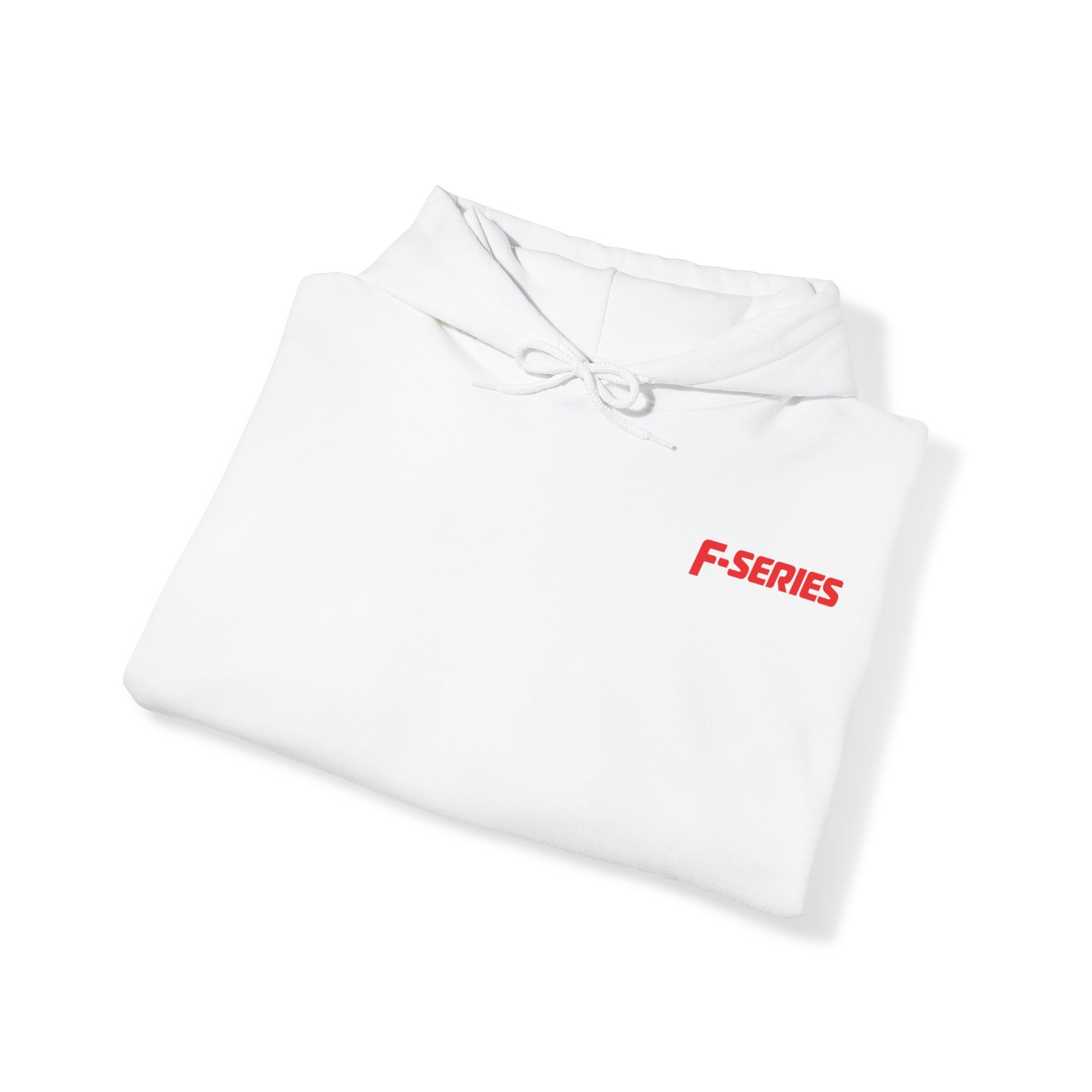 F-Series Unisex Heavy Blend™ White Hoodie Sweatshirt