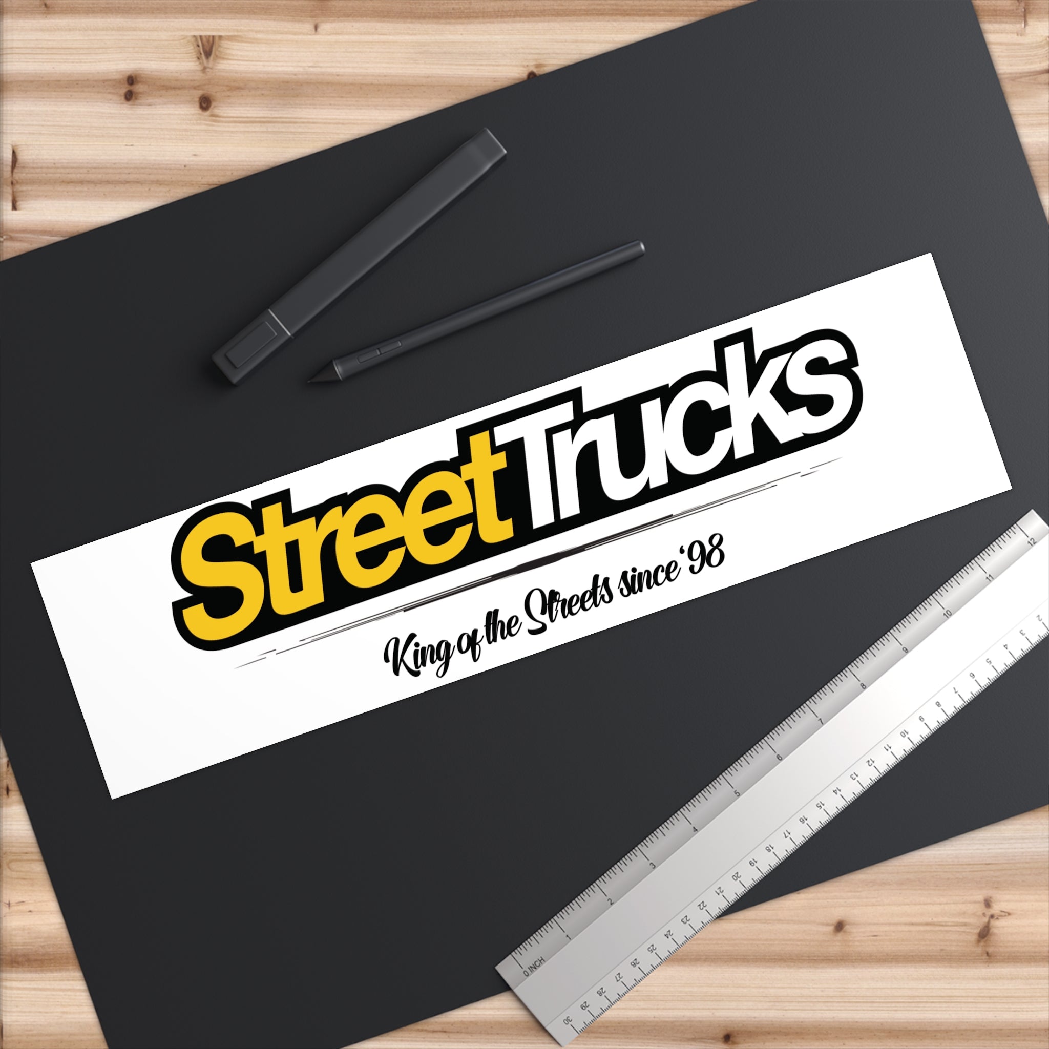Street Trucks Bumper Sticker - King of the Streets Since '98 - Perfect for Truck Enthusiasts