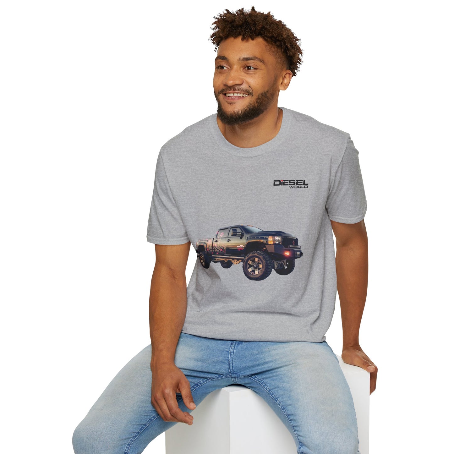 Diesel World Henning's Duramax Power '07 Unisex Softstyle Sports Grey T-Shirt