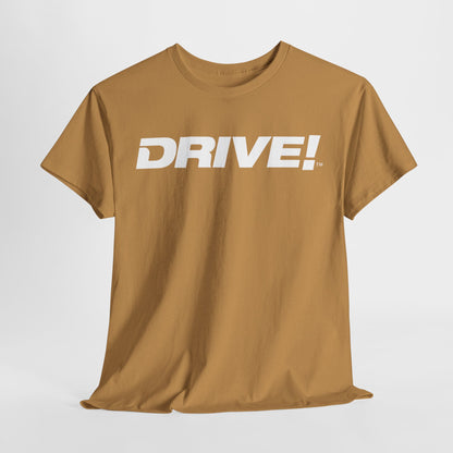 Drive Magazine T-Shirt Unisex Heavy Cotton Old Gold Tee