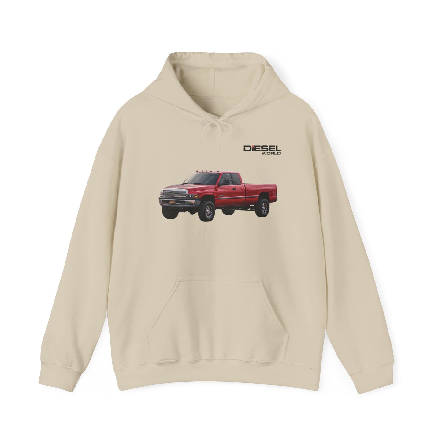 Diesel World 2001 Ford F-350 Power Stroke Unisex Sand Hooded Sweatshirt