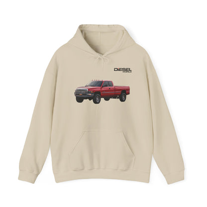 Diesel World 2001 Ford F-350 Power Stroke Unisex Sand Hooded Sweatshirt