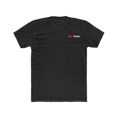 Street Trucks Men's Cotton Crew Solid Black T-Shirt