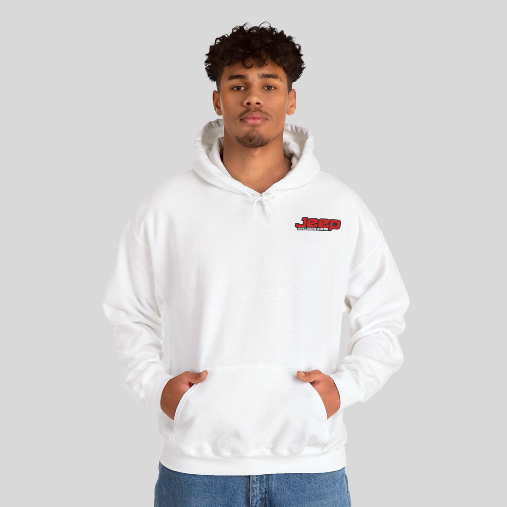 Jeep Builder's Guide White - Unisex Heavy Blend™ Hooded Sweatshirt