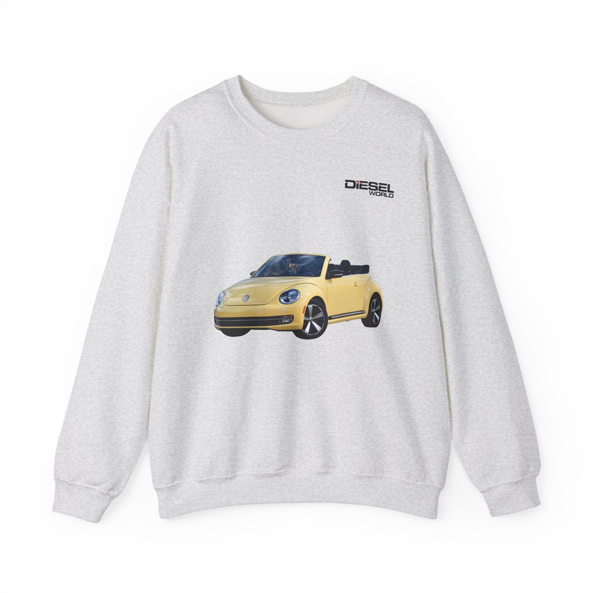 DIESEL WORLD VOLKSWAGEN BEETLE CONVERTIBLE Unisex Heavy Blend™ Ash Crewneck Sweatshirt