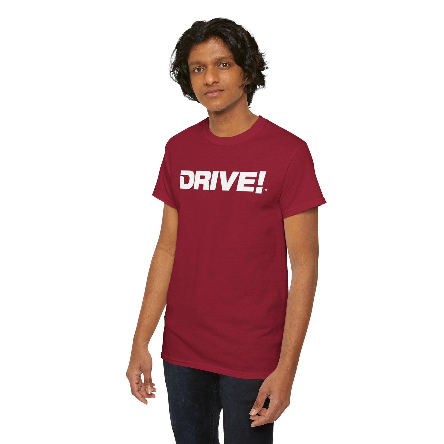 Drive Magazine Tee Heavy Cotton Antique Cherry Red T-Shirt