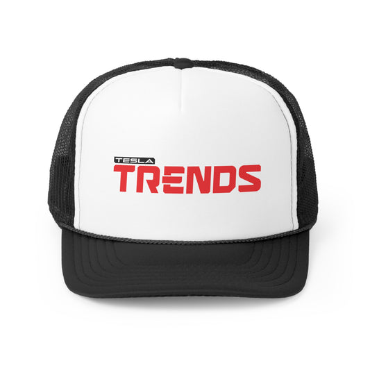 Tesla Trends Black Trucker Caps