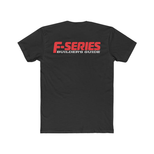 F-Series Builder's Guide T-Shirt Men's Cotton Crew Solid Black Tee