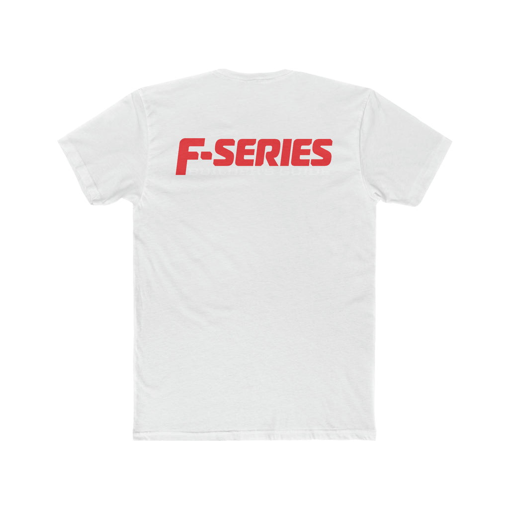 F-Series Builder's Guide T-Shirt Men's Cotton Crew Solid White Tee