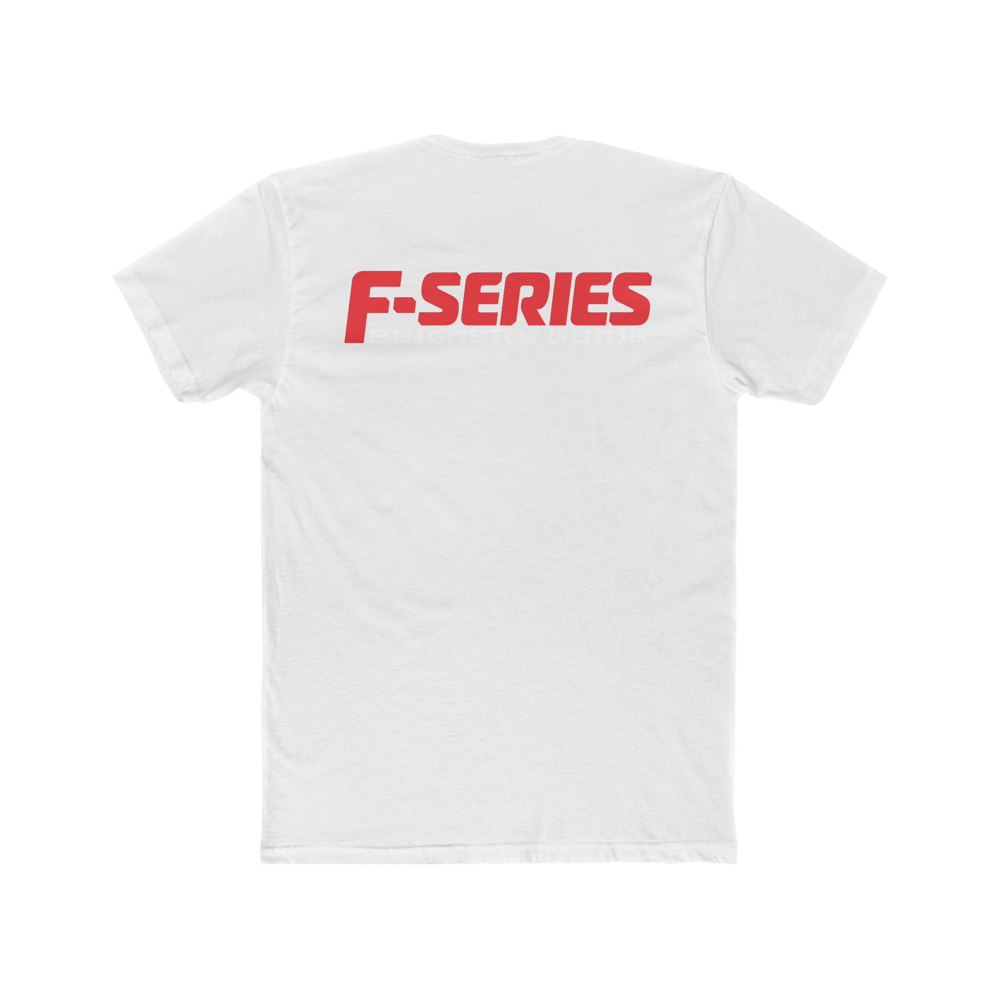 F-Series Builder's Guide T-Shirt Men's Cotton Crew Solid White Tee