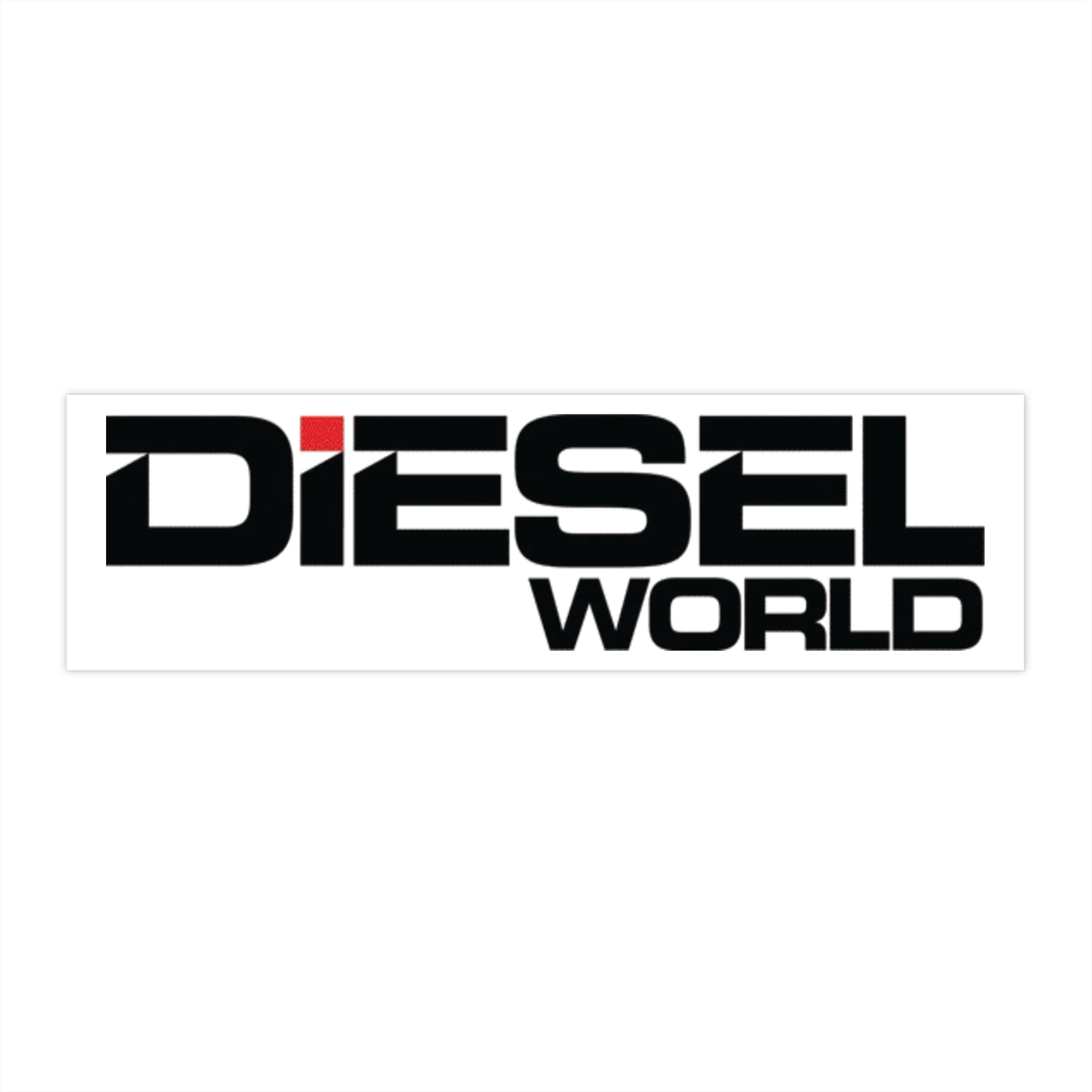 Diesel World Bumper Sticker - Perfect for Truck Enthusiasts