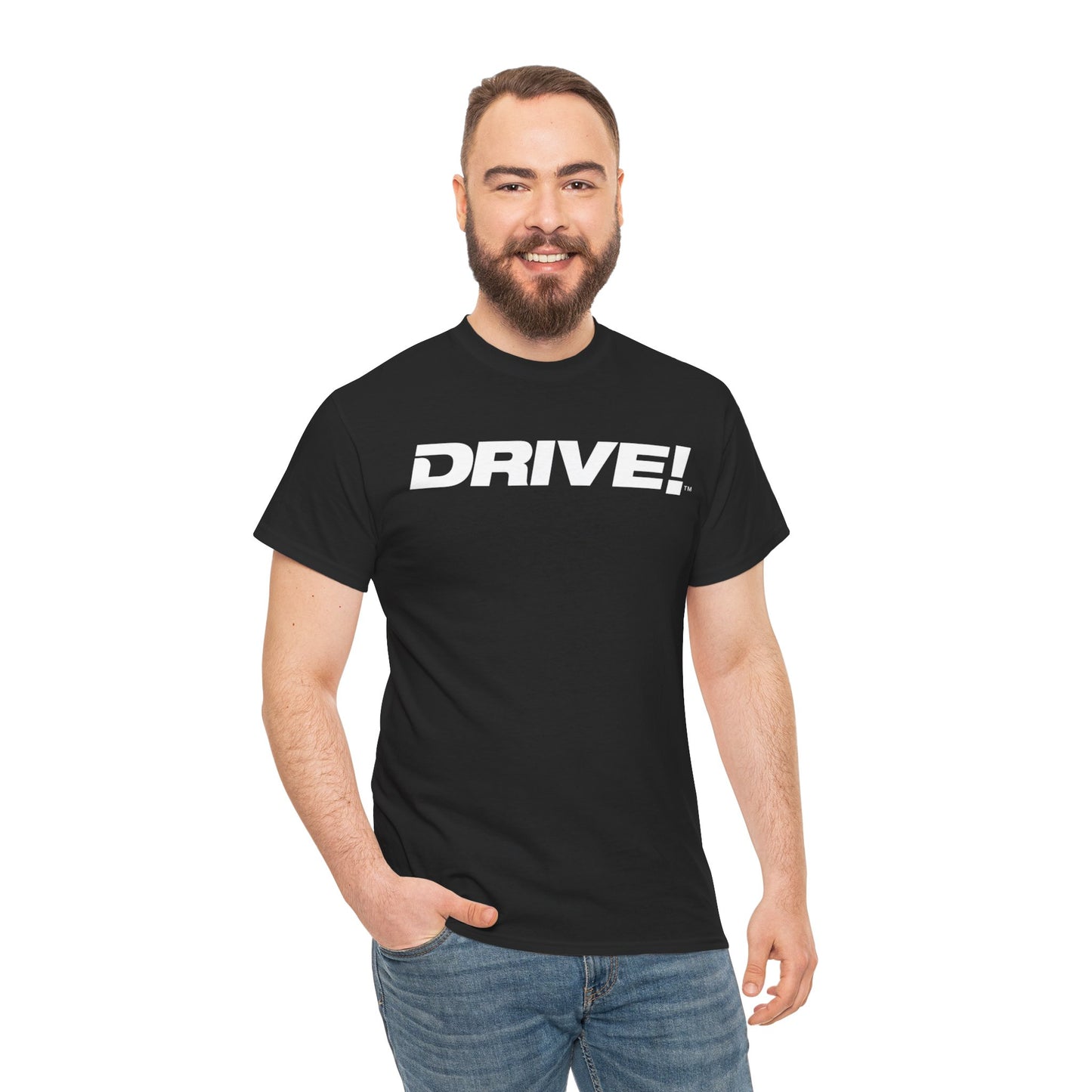 Drive Magazine Tee Unisex Cotton Black T-Shirt