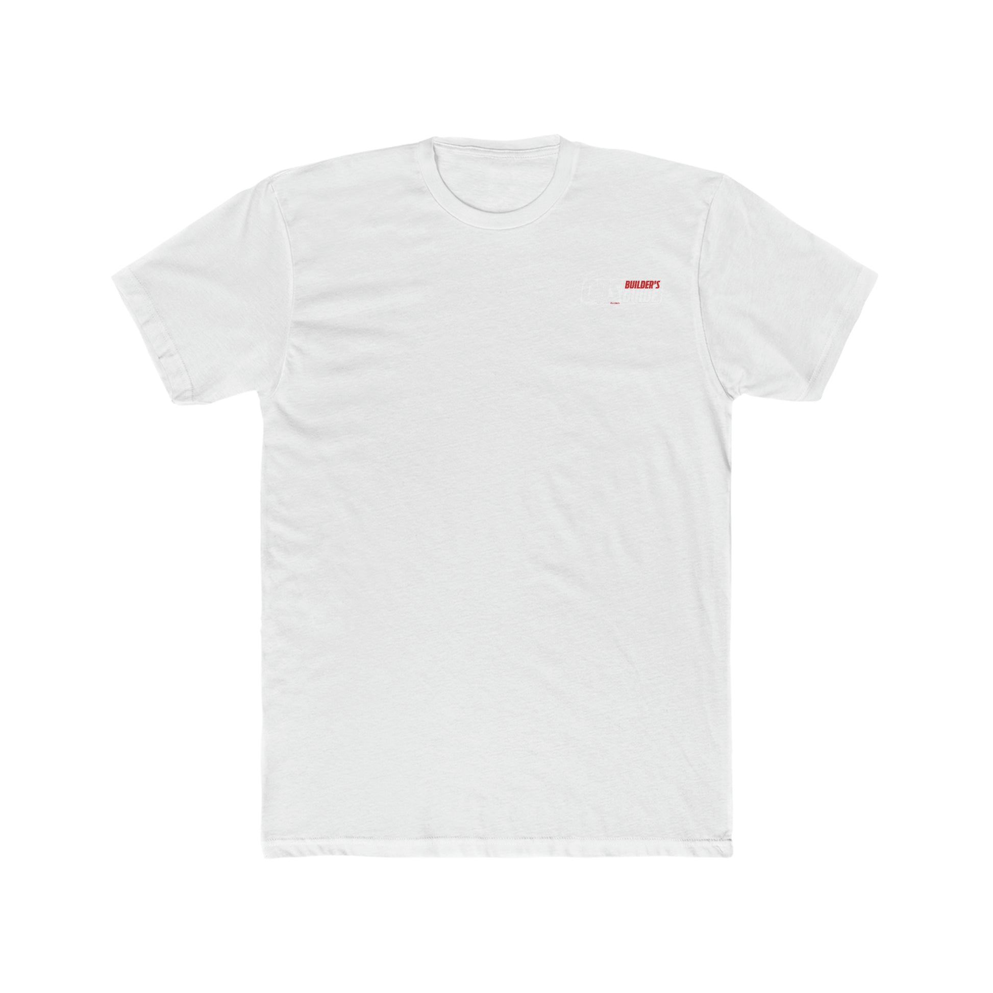 OBS Builder's Guide Men's Cotton Crew Solid White T-Shirt