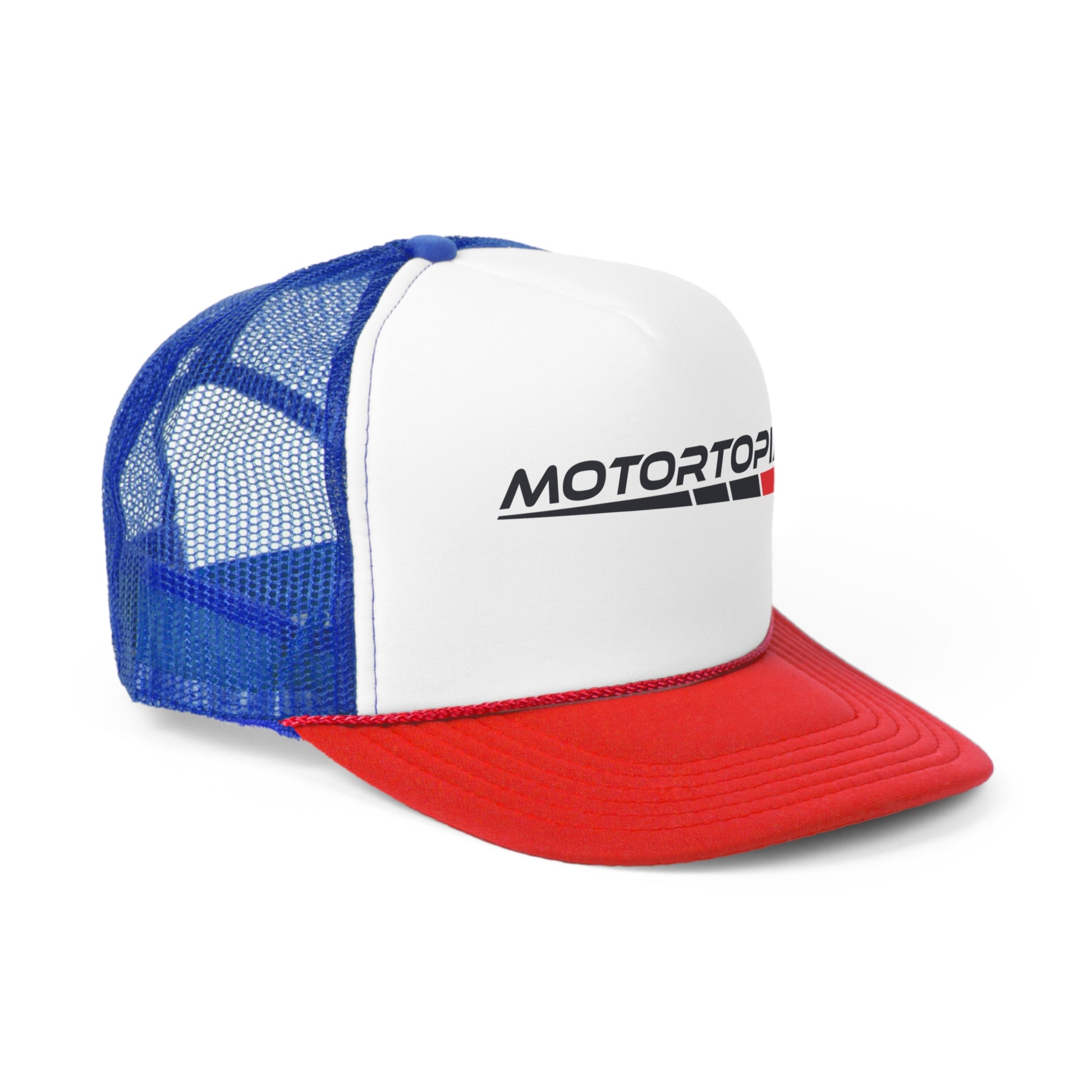 Motortopia Blue/Red Trucker Cap