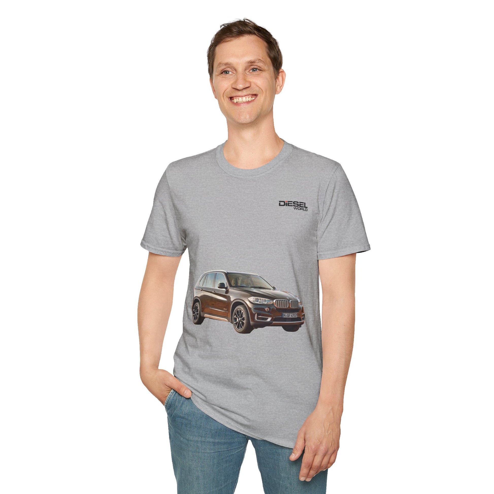 Diesel World XDrive Diesel Power Unisex Softstyle Sport Grey T-Shirt