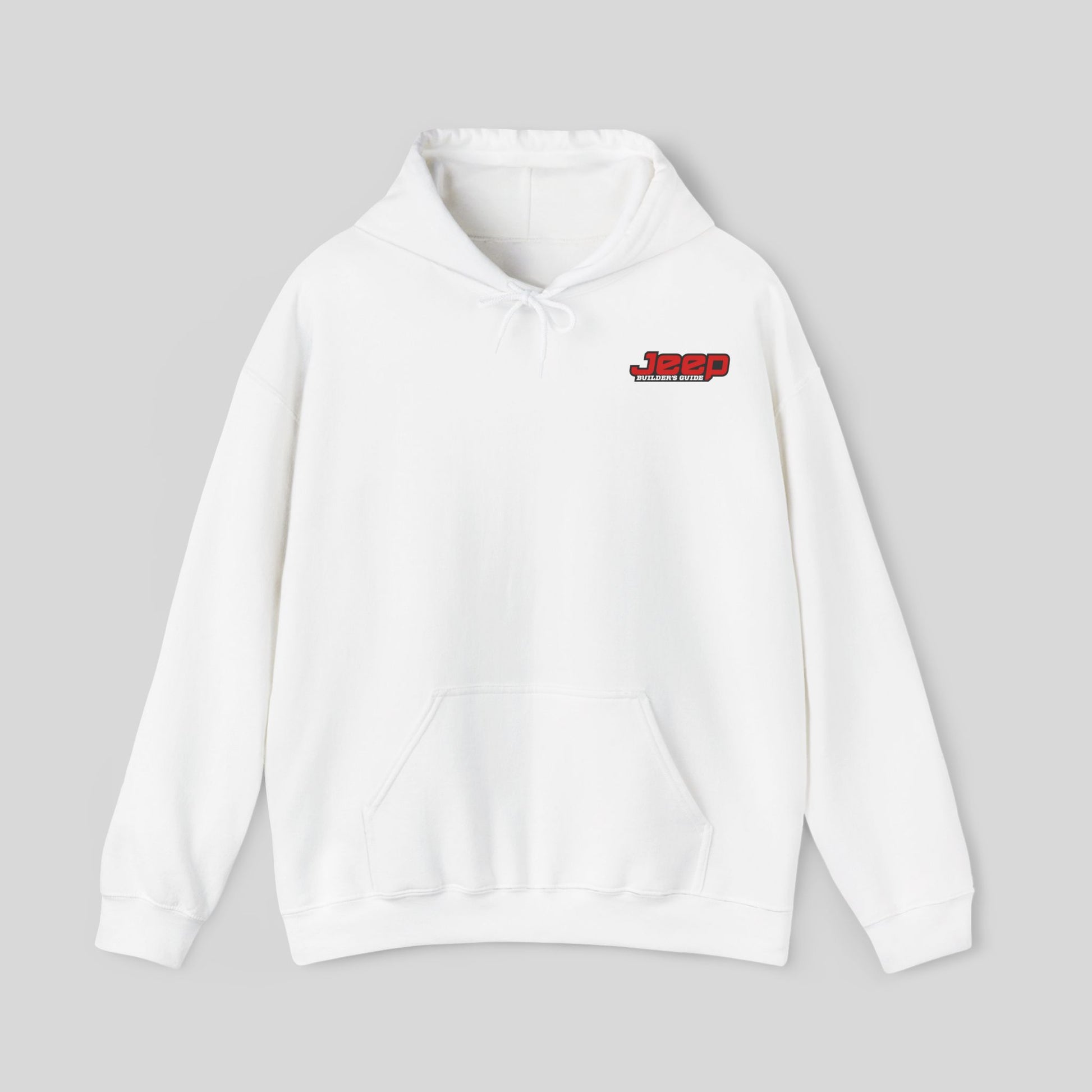 Jeep Builder's Guide White - Unisex Heavy Blend™ Hooded Sweatshirt