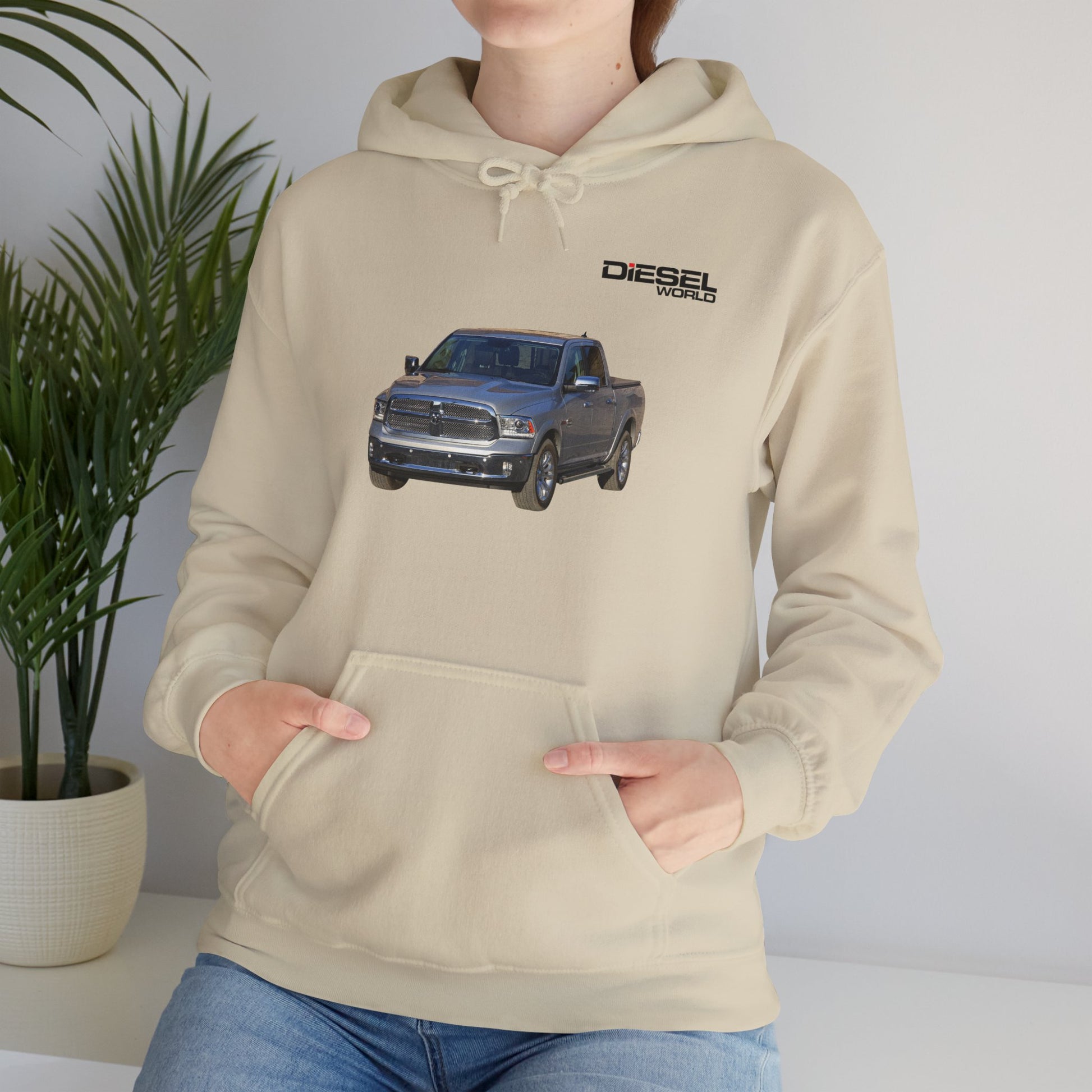 Diesel World EcoTorque 1500 Unisex Heavy Blend™ Sand Hooded Sweatshirt