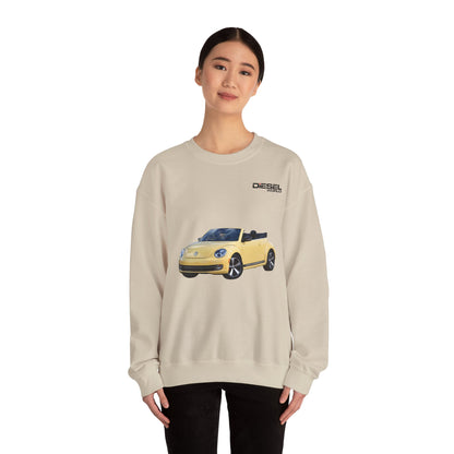 DIESEL WORLD VOLKSWAGEN BEETLE CONVERTIBLE Sand Crewneck Sweatshirt