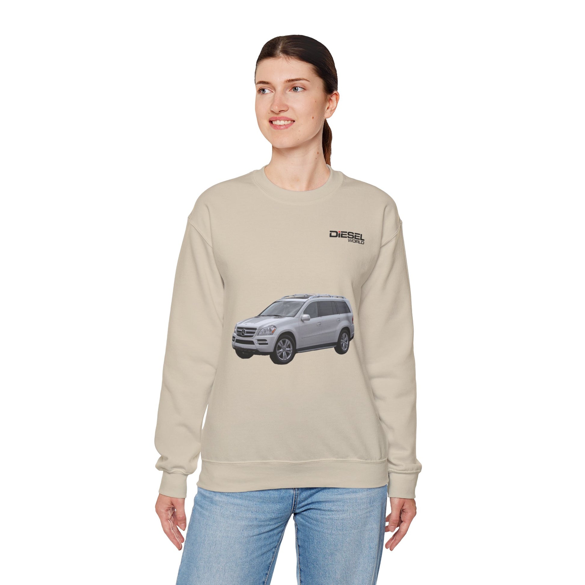 Diesel World BlueTec Brilliance Unisex Heavy Blend™ Sand Crewneck Sweatshirt